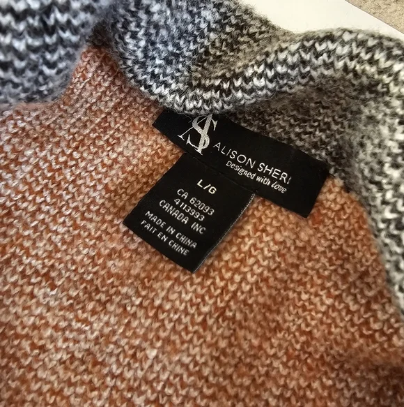 Alison Sheri L knit Striped Long Cardigan - Picture 4 of 6